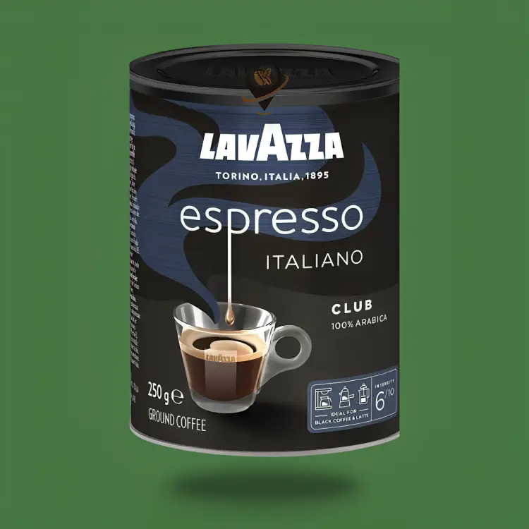 قهوه لاوازا ایتالیانو کلاب اسپرسو قوطی