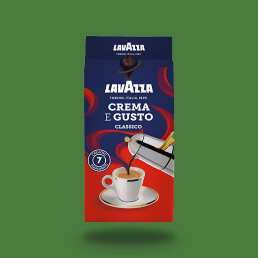 قهوه لاوازا کرما گستو کلاسیک قرمز آبی