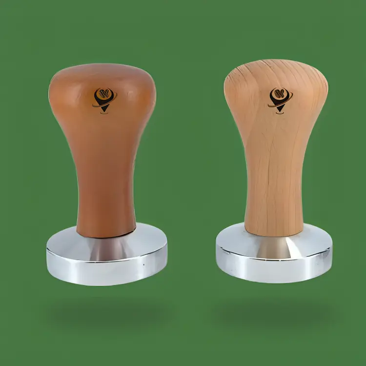 تمپر سایز 51 9سانتی دسته چوبی فلز استیل